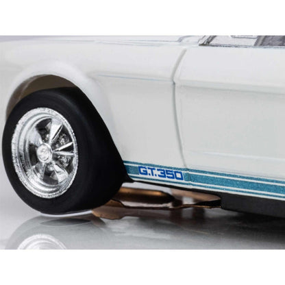 AFX Racing 1965 Ford Mustang Shelby GT350 White/Blue HO Slot Cars 22068