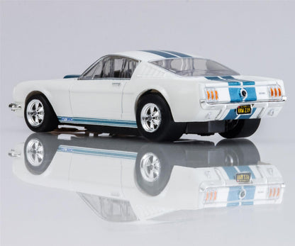 AFX Racing 1965 Ford Mustang Shelby GT350 White/Blue HO Slot Cars 22068