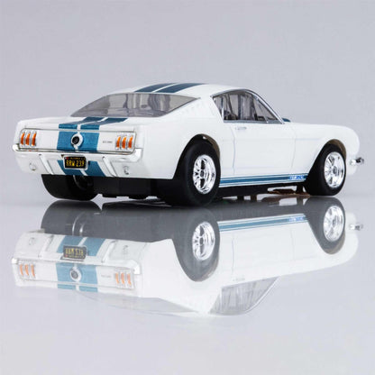 AFX Racing 1965 Ford Mustang Shelby GT350 White/Blue HO Slot Cars 22068