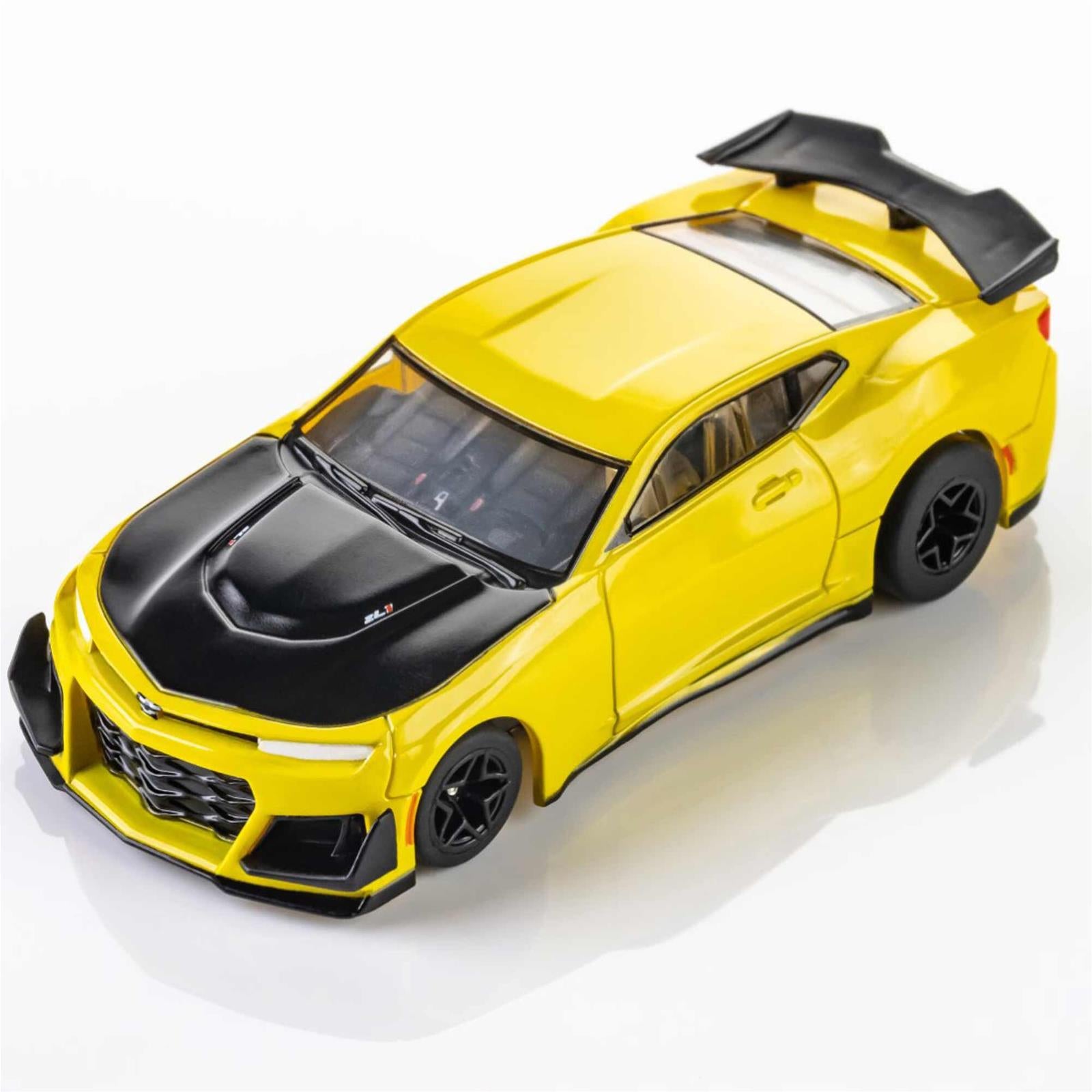 AFX Racing Chevy Camaro ZL1 1LE Shock Yellow HO Slot Cars 22075