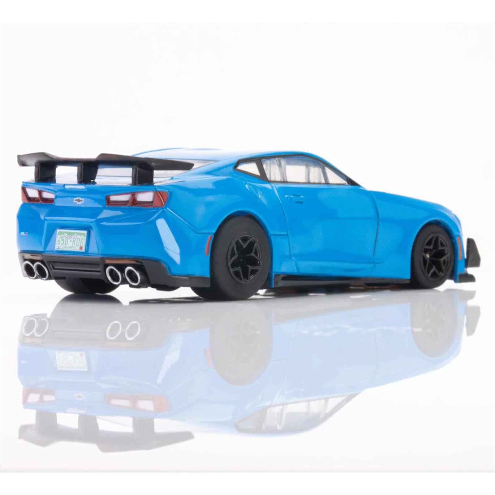 AFX Racing 2021 Chevy Camaro ZL1 1LE Rapid Blue Mega G+ Slot Cars 22079