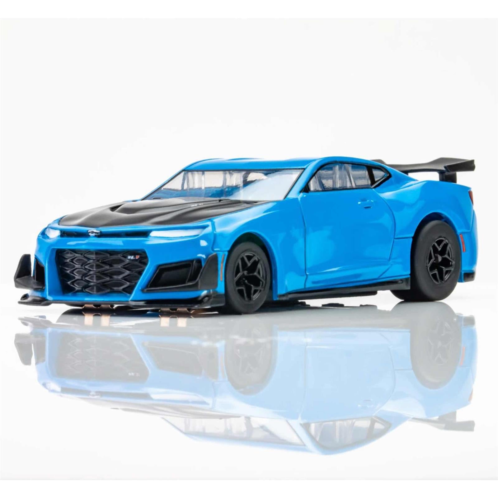 AFX Racing 2021 Chevy Camaro ZL1 1LE Rapid Blue Mega G+ Slot Cars 22079