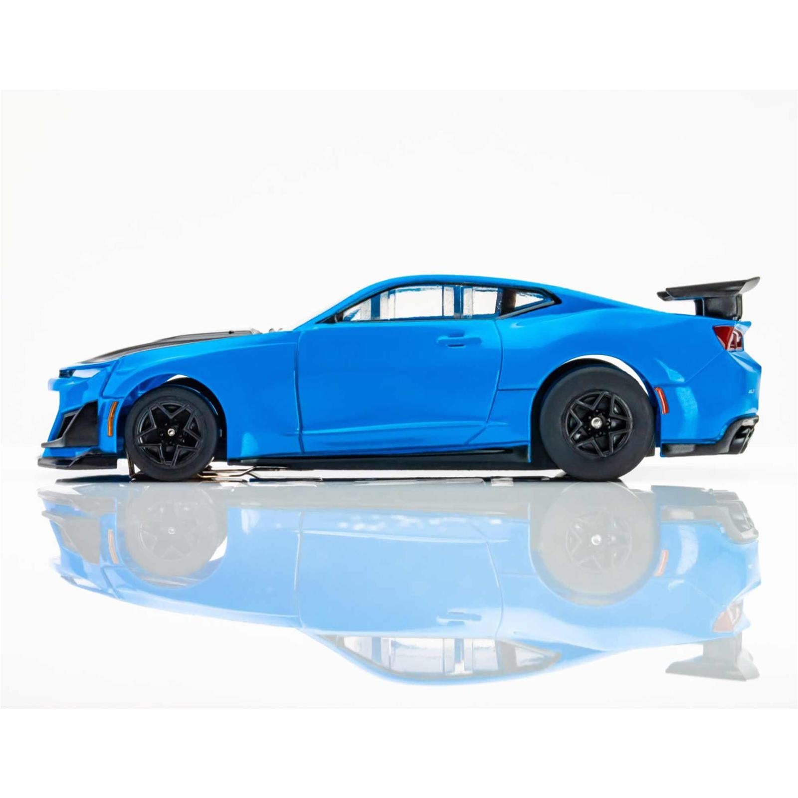 AFX Racing 2021 Chevy Camaro ZL1 1LE Rapid Blue Mega G+ Slot Cars 22079