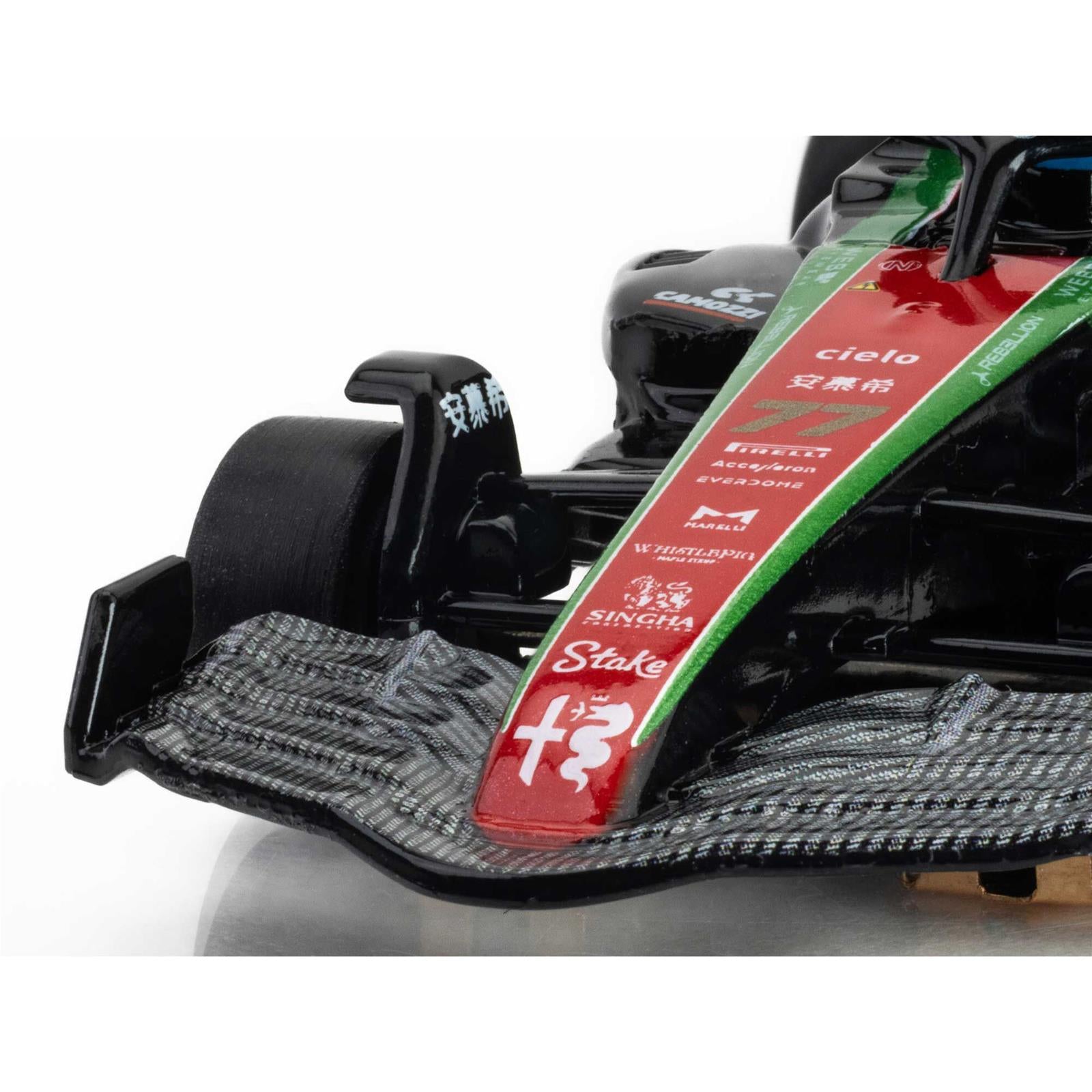 AFX Racing Alfa Romeo F1 Monza Black/Red/Green Mega G+ HO Slot Cars 22080