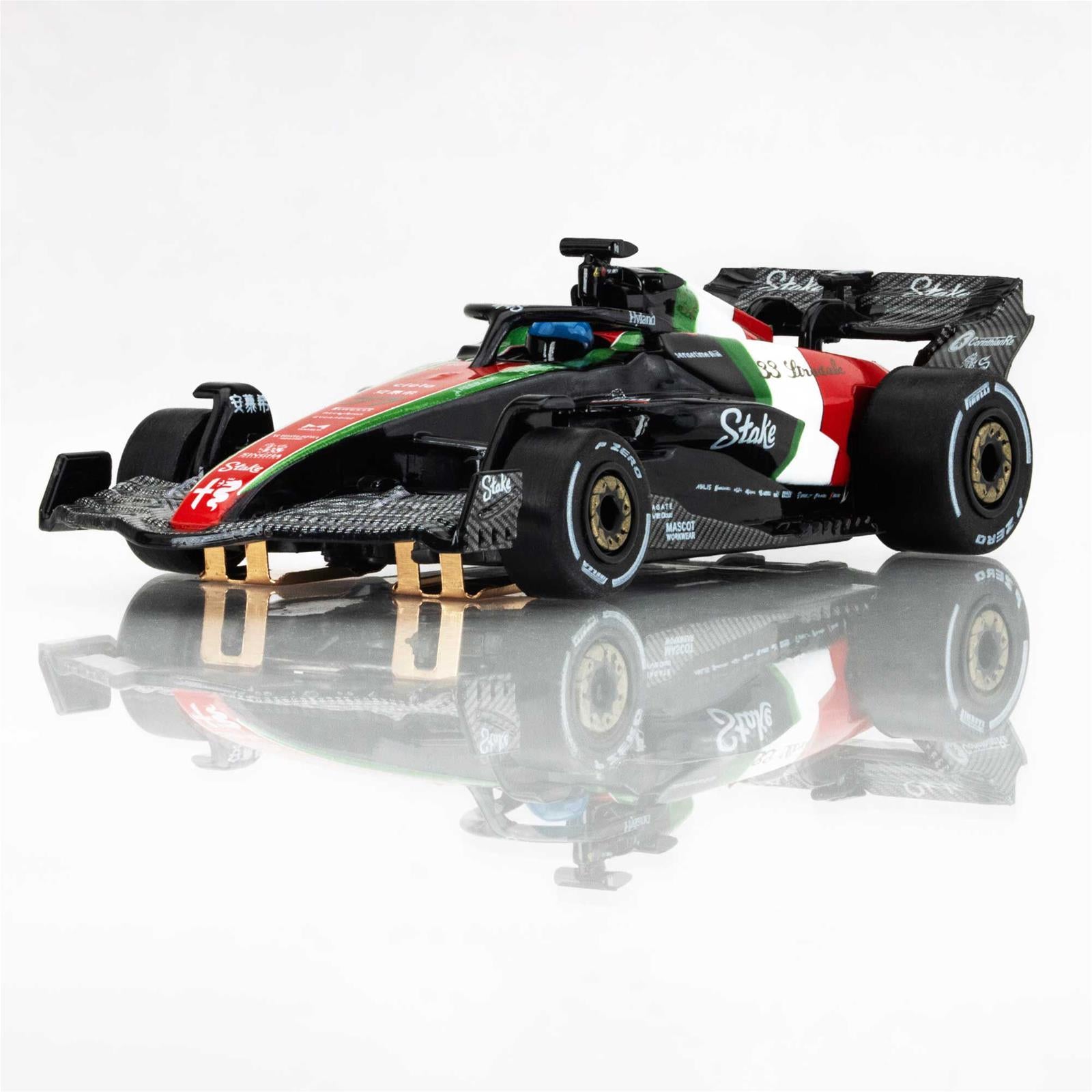 AFX Racing Alfa Romeo F1 Monza Black/Red/Green Mega G+ HO Slot Cars 22080