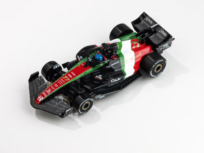 AFX Racing Alfa Romeo F1 Monza Black/Red/Green Mega G+ HO Slot Cars 22080