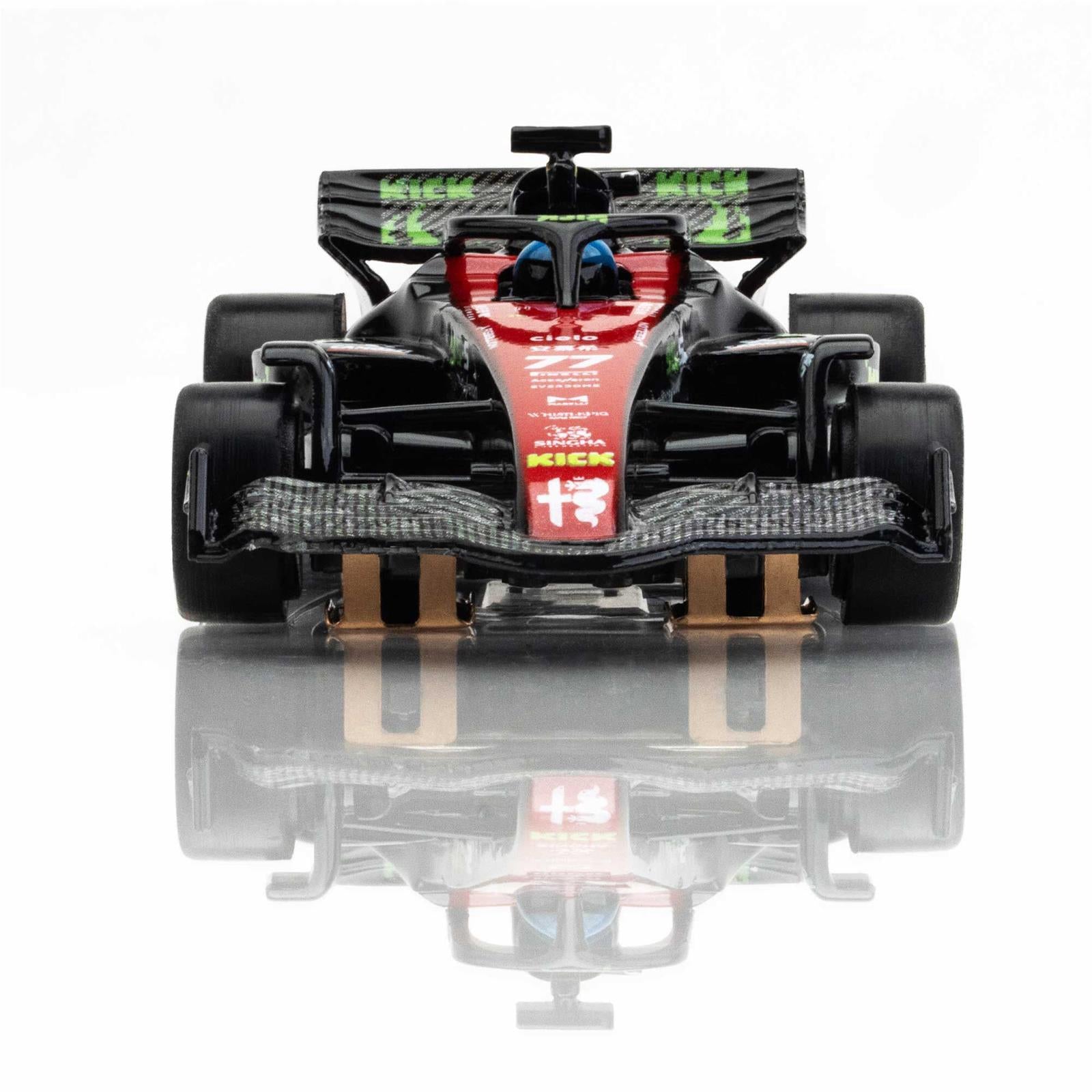 AFX Racing Alfa Romeo F1 SPA Black/Red/Green Mega G+ HO Slot Cars 22081