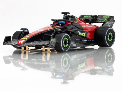 AFX Racing Alfa Romeo F1 SPA Black/Red/Green Mega G+ HO Slot Cars 22081