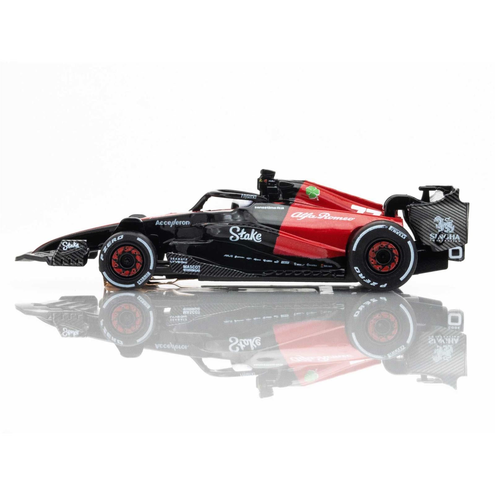 AFX Racing Alfa Romeo F1 FY-77 Black/Red Mega G+ HO Slot Cars 22083