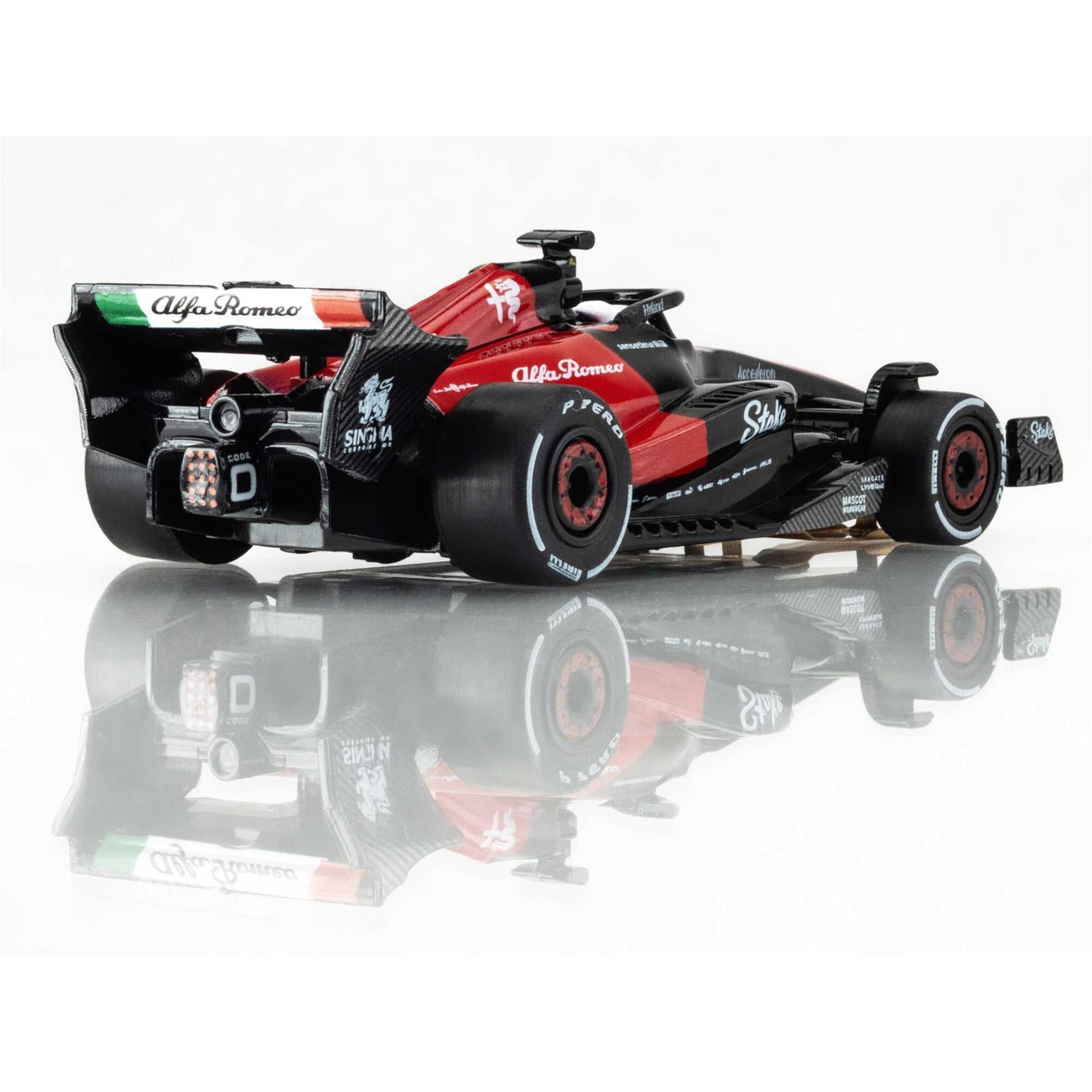 AFX Racing Alfa Romeo F1 FY-77 Black/Red Mega G+ HO Slot Cars 22083