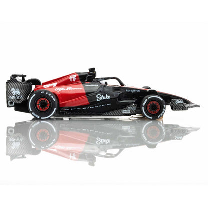 AFX Racing Alfa Romeo F1 FY-77 Black/Red Mega G+ HO Slot Cars 22083