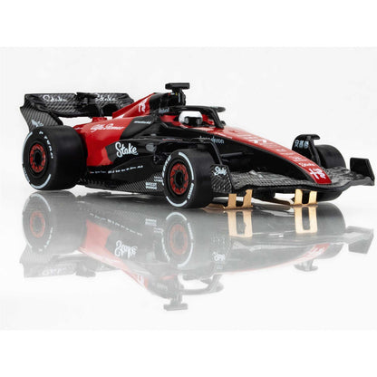 AFX Racing Alfa Romeo F1 FY-77 Black/Red Mega G+ HO Slot Cars 22083