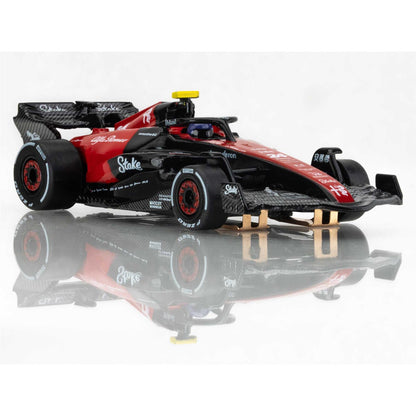 AFX Racing Alfa Romeo F1 FY-24 Black/Red Mega G+ HO Slot Cars 22084