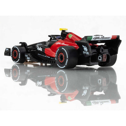 AFX Racing Alfa Romeo F1 FY-24 Black/Red Mega G+ HO Slot Cars 22084