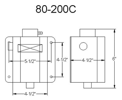 Canton Racing Coolant Expansion Fill Tanks 80-200C