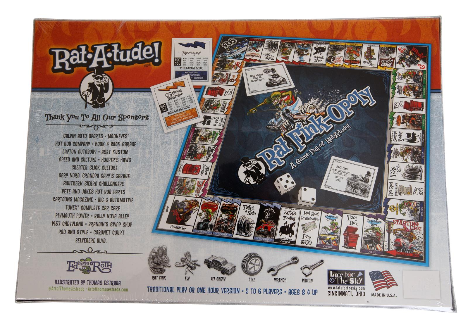 Rat Fink-Opoly Board Games RF-OPOLY