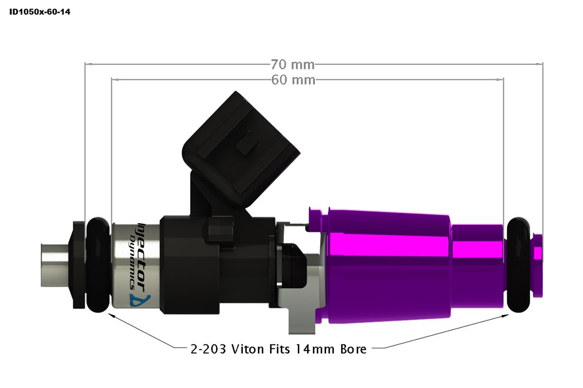 Injector Dynamics ID1050x Fuel Injectors 1050.60.14.14B.8