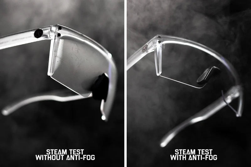 LAZER FACE GLASSES: VAPOR CLEAR FRAME CLEAR ANTI FOG LENS Z87