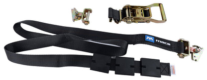 2" x 10' Tire Block Strap with E-Track Ends - Black