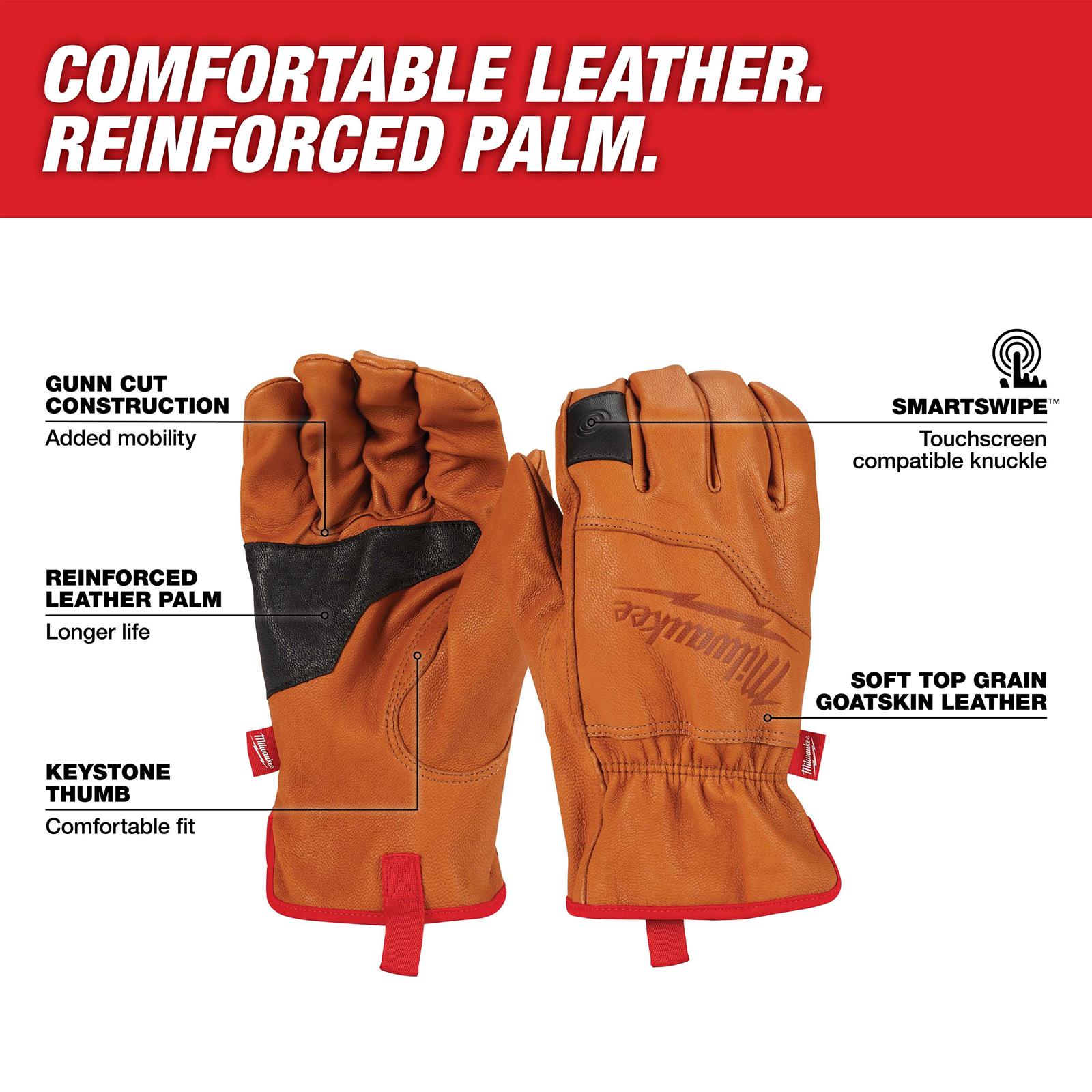 Milwaukee Goatskin Leather Gloves