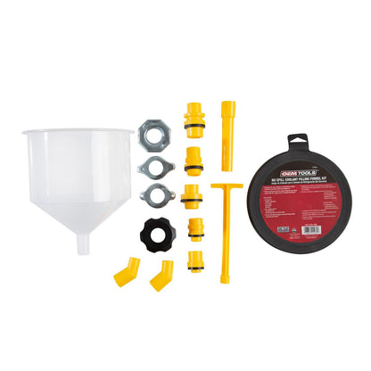 OEM Automotive Tools No-Spill Coolant Filling Funnel Kits 87009