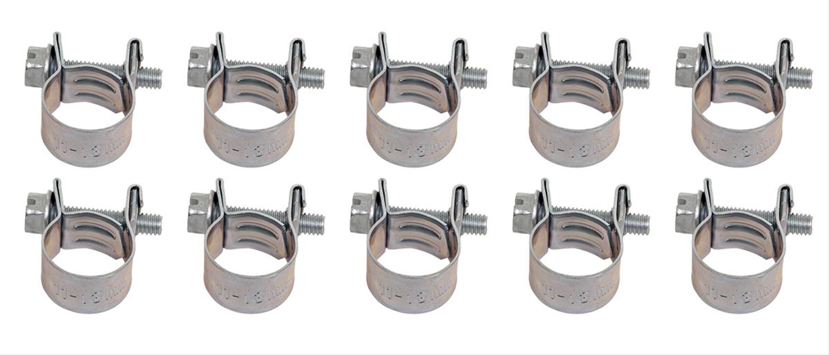 Fuel Injection Hose Clamps Size 4, 1/4 in