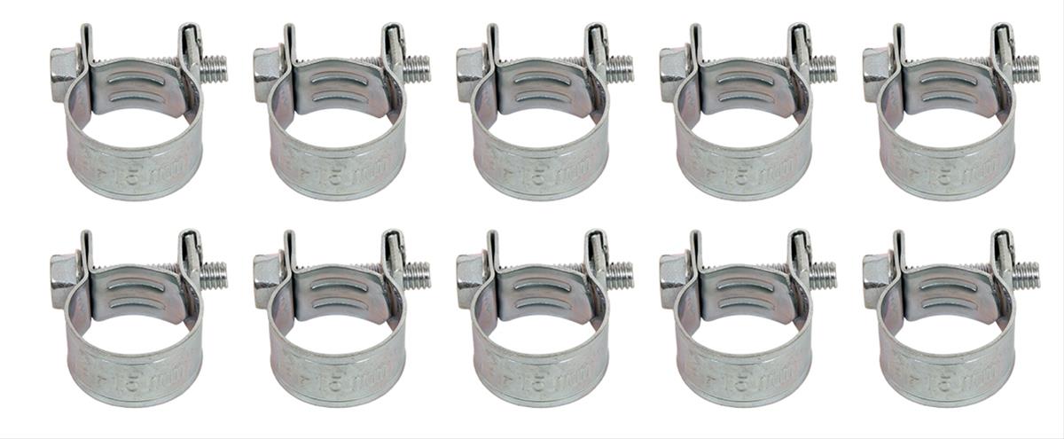 Fuel Injection Hose Clamps Size 6, 5/16 in