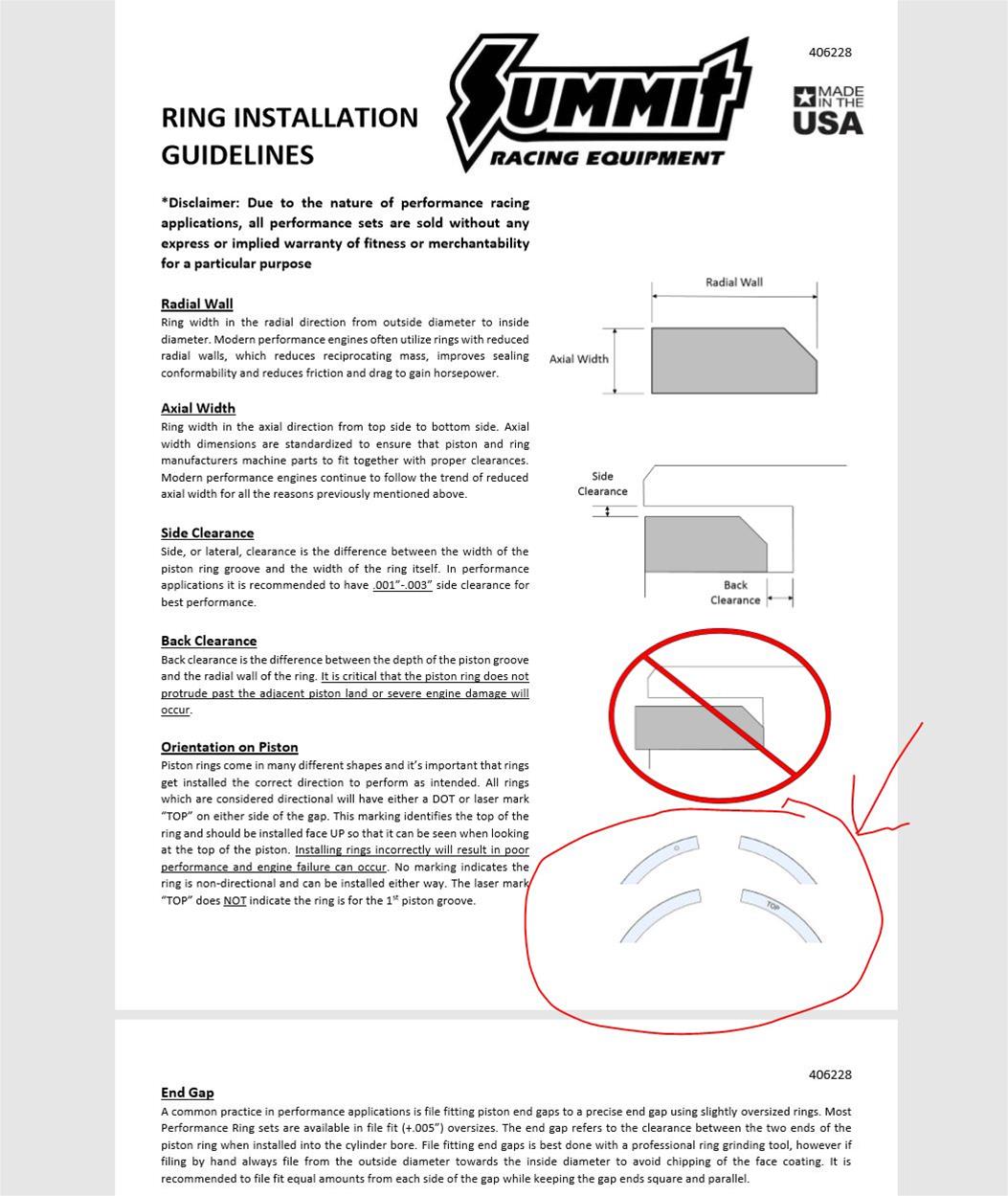 Summit Racing™ Pro GPX Gas Ported Piston Rings SUM-GP378015