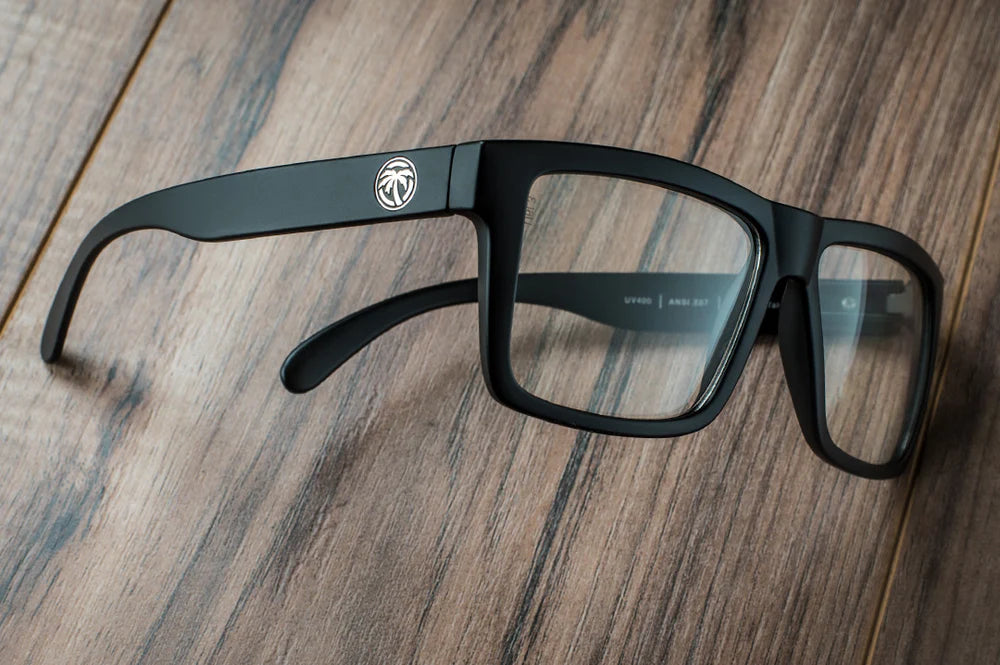 VISE Z87 Sunglasses Black Frame: Clear Lens